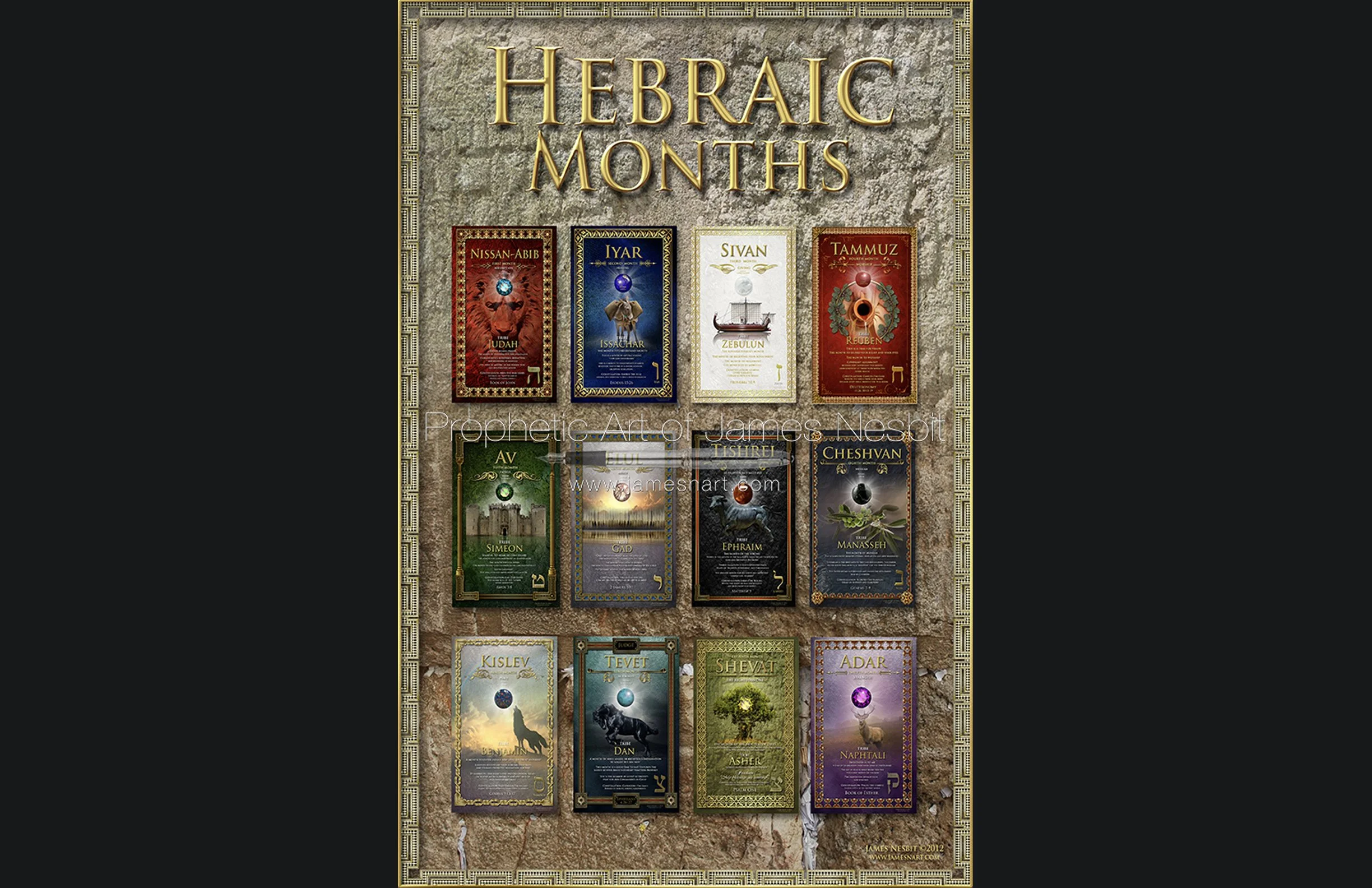 Hebraic Months — Prophetic Art of James Nesbit